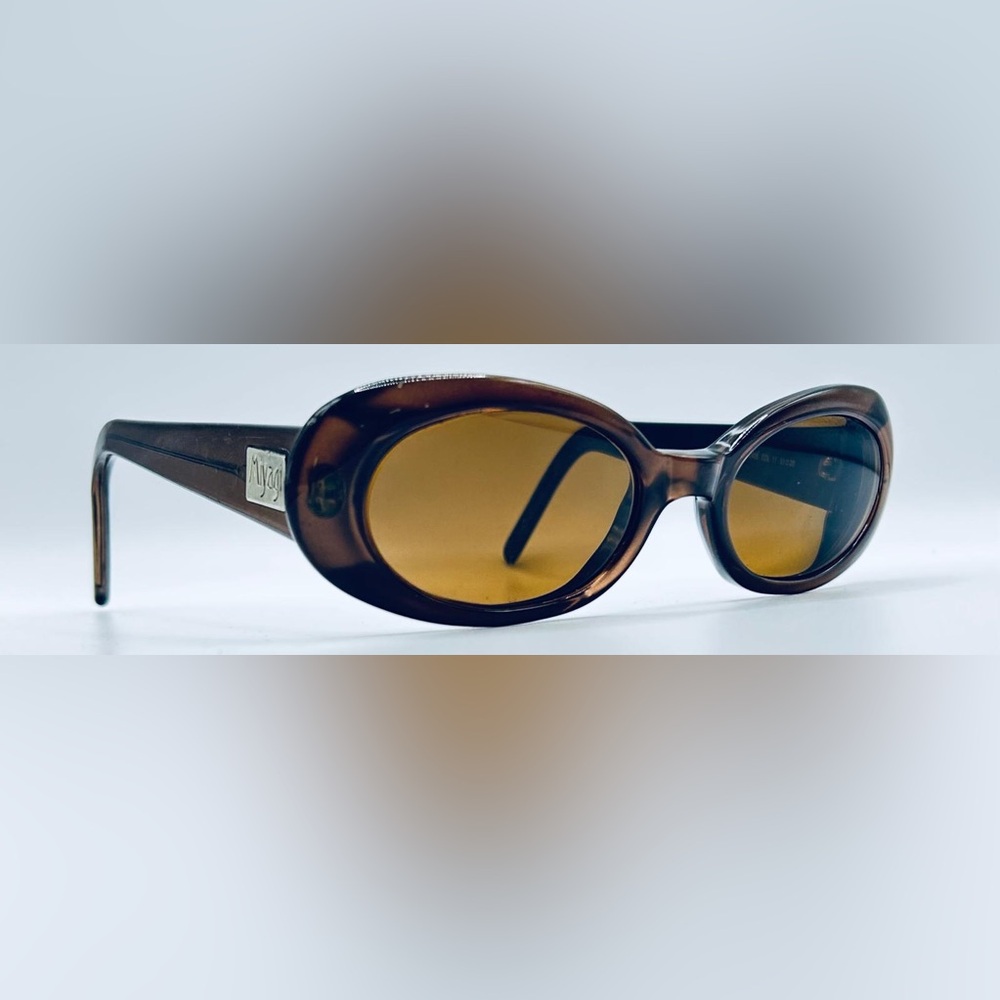 Vintage Miyagi Brown Oval Sunglasses Frames Only